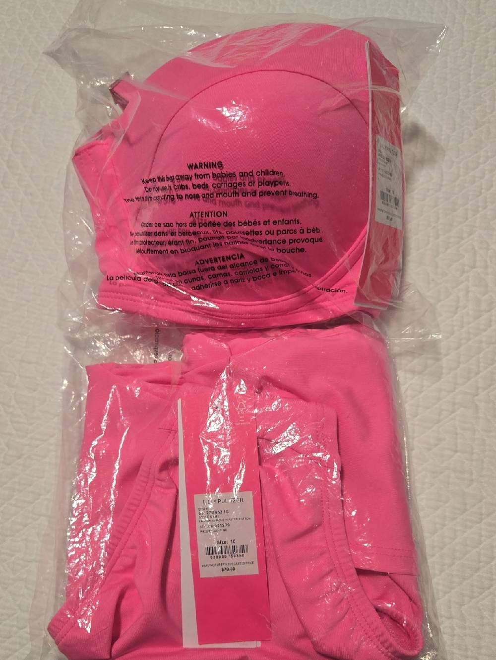 Lilly Pulitzer Leven Top And Lagoon Sarong Hipster Bottom - Picture 14 of 16